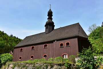 Wall Mural - wooden church in village Miedzigorze,Poland