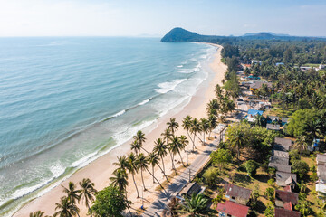 Running Bull Beach or Hat Thung Wua Laen in Chumphon, Thailand