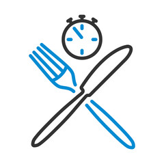 Sticker - Fast Lunch Icon