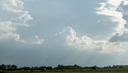 Wall Mural - cloud before rainy storm,gray clouds