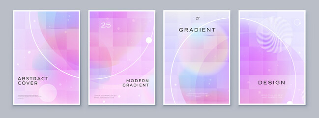 Wall Mural - fluid abstract gradient background cover design. modern style poster, brochure or flyer with pastel 