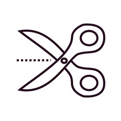 Wall Mural - Scissor Icon