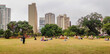 © Caio - Sao Paulo, Brazil: people having leisure in Parque Augusta city park, at cloudy day
