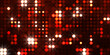 © Hybrid Graphics - Glowing pattern wallpaper. Glamour background of colorful lights with spotlights. Shining lights party leds on black background. Digital illustration of stage or stadium spotlights.