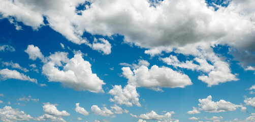 Wall Mural - beautiful blue sky with white cloud in sunrise