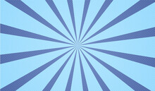 Blue Sunburst Background For Your Comic Or Others
