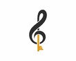 © Jefry Maviskho - Combination music note with key logo