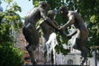 Fountain with Three Dancing Fauns («Devils»), sculpted in 1928 by Hans Dammann. Gliwice, Poland.