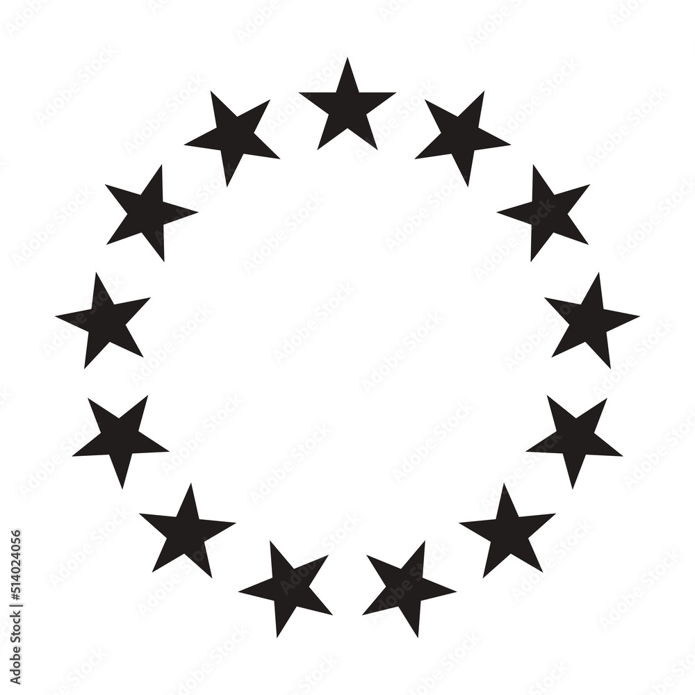 Betsy ross 13 stars circle pattern stencil. Clipart image isolated on white background Stock Vector | Adobe Stock betsy-ross-13-stars-circle-pattern-stencil-clipart-image-isolated-on-white-background-stock-vector-adobe-stock