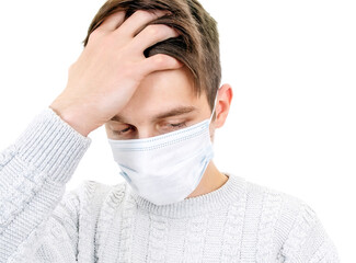 Poster - Sad Man in the Surgical Mask