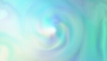 Soft Turquoise Blue And Violet Green Blur Party Swirl Lines Background Concept For Modern Holiday Winter Banner. Vintage Glowing Color Spin Circle Vortex Lightening Motion Blur	