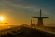 windmill in the fog