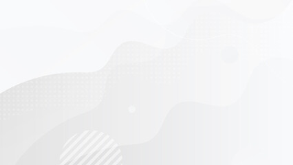 Abstract white gray background. Vector abstract graphic design banner pattern presentation background web template.
