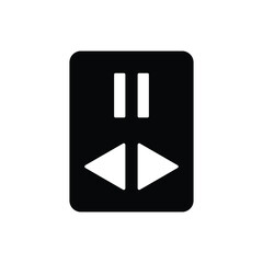 Sticker - Pause button icon design. vector illustration