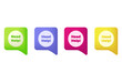 © iqballwew - unique 3d set need question icon speech bubble colorful isolated on background.Trendy and modern vector in 3d style.