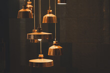 Copper Lamp Hanging Dining Lights