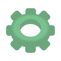 Sticker - gear cogwheel icon