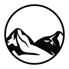 Minimalist Vintage Ice Mountain Logo Design Inspiration
