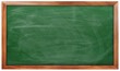© Studio Sun - Empty green chalkboard on white background, Blank chalkboard with wooden frame isolated on white background. can add your own text on space.