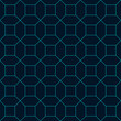 Overlapping octagons luxury seamless pattern