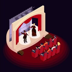 Poster - Theatre Isometric Concept