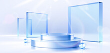 3D Glass Display Stand