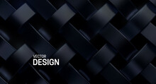 Abstract Background With Black Metallic Weave Pattern