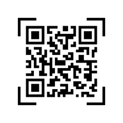 Qr code. Vector square icon. Black qr code isolated on white background. Illustration qrcode for scan product, app mobile phones or computers. Scanner coding line. Abstract coded information. Vector