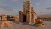 3D Illustration Of Solomon's Temple
