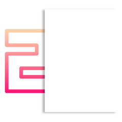 Canvas Print - gradient number text box