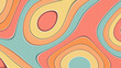 Leinwandbild Motiv Brightly colored geometric abstract dynamic fluid shapes. Backdrop pastel colors pattern composition.