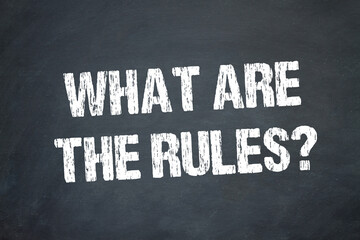 Poster - What are the Rules?