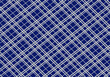 Leinwandbild Motiv Fondo cuadriculado oblicuo en azul con trazos blancos