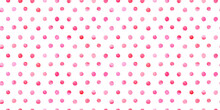 Pink Polka Dot Watercolor Seamless Pattern