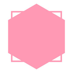 colorful geometric frame