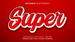 © hiznysyahril - Super red bold editable text effect
