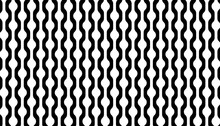 Abstract Geometric Curve Stripe Pattern. Black And White Curved Lines Background..