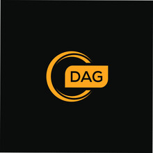 DAG Letter Design For Logo And Icon.DAG Typography For Technology, Business And Real Estate Brand.DAG Monogram Logo.vector Illustration.