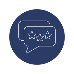 Poster - Modern chat bubble icon vector