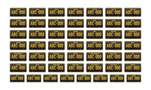 License Plate USA In American Style. Road Transport Metal Signs. Vector Stock Illustration.