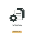 workload icons  symbol vector elements for infographic web