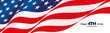 © simbos - United States of America wavy flag, Happy 4th of July, Independence day, long banner