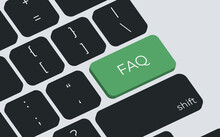 Computer Keyboard Key With Key FAQ. Keyboard Keys Icon Button