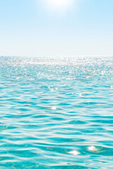 blue sea background. Hanauma bay, Hawaii.