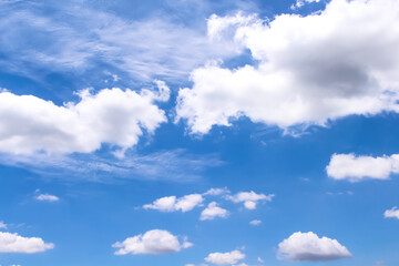 Wall Mural - Clouds sky bluesky summer images with breeze patterns on background	
