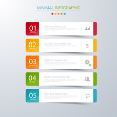 Wall Mural - Business infographic template  with icon ,vector design illustration