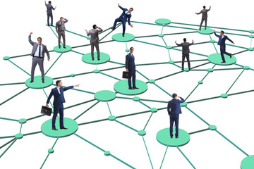 Canvas Print - Concept of networking in the business