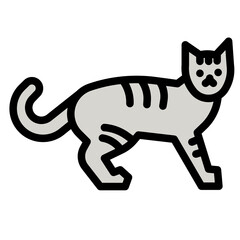 Poster - cat line icon