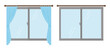 © Sei - Illustration of curtain. It is vector illustration.