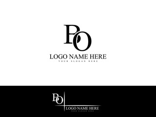 Premium BO Logo Icon, Creative Bo ob Logo Letter Vector art With Black Color Unique Design For Your Business